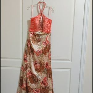 Elegant Gown, size 8, Peach